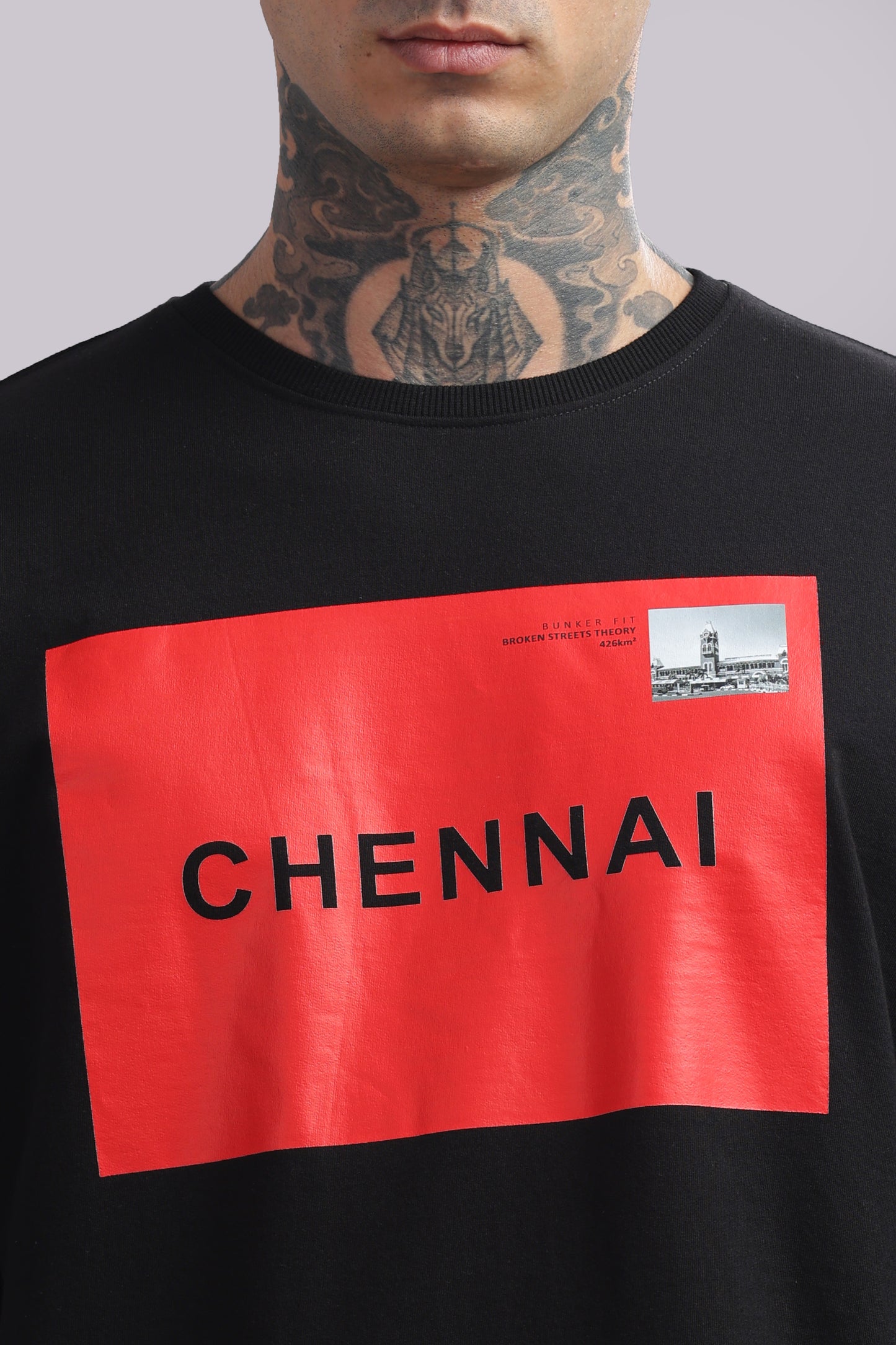 BUNKERFIT “Chennai Edition” Oversized Graphic T-Shirt