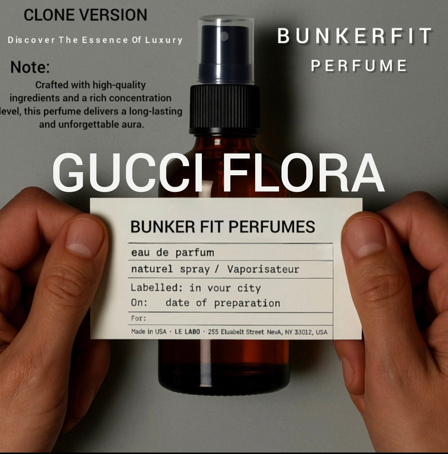 BUNKER FIT PERFUMES FLORAL, ELEGANT, FEMININE VIBE
This product is an independent creation, designed for fragrance lovers Inspired by: Gucci-floraa