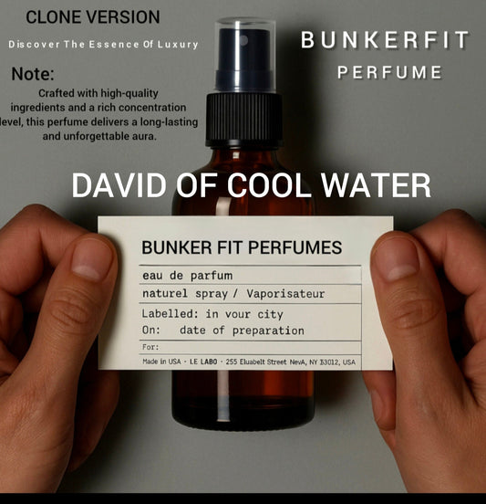 BUNKER FIT PERFUMES FRESH, AQUATIC This product is an independent creation, designed for fragrance lovers Inspired by: Coool Water by Davidoff