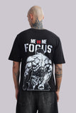 BUNKERFIT "Me vs Me Focus" Oversized Graphic T-Shirt