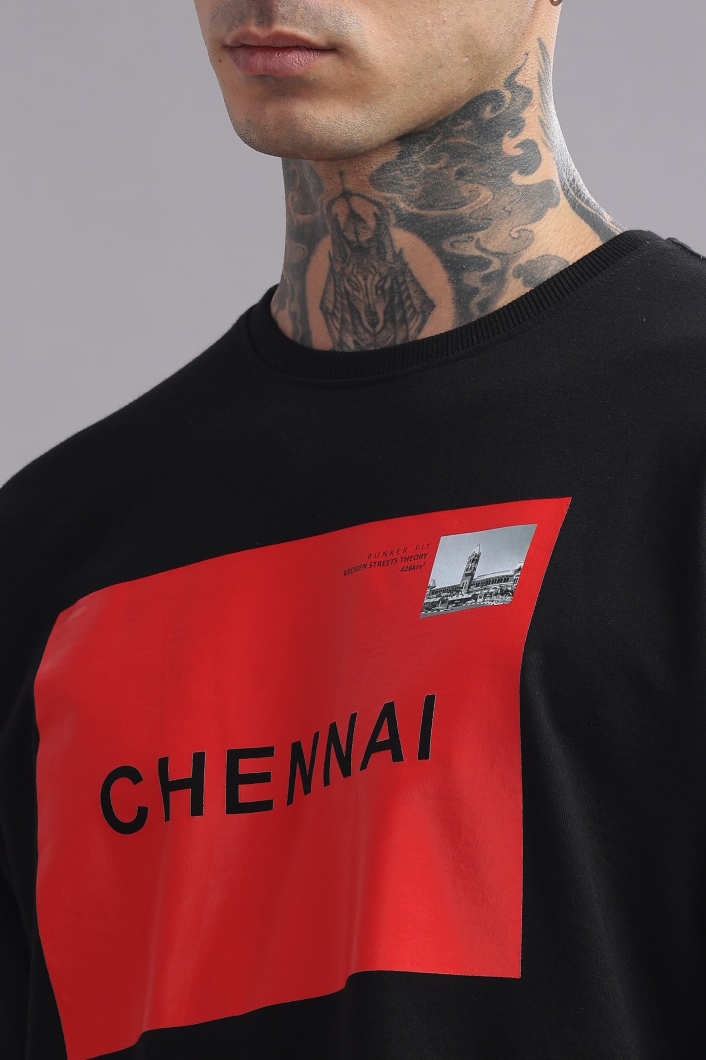 BUNKERFIT “Chennai Edition” Oversized Graphic T-Shirt