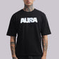 AURA Oversized Graphic Tee – Bunker Fit