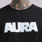 AURA Oversized Graphic Tee – Bunker Fit