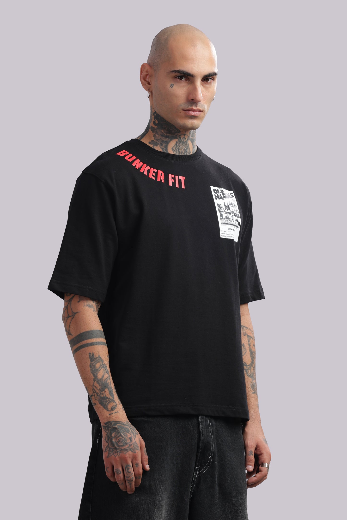 Old Madras Oversized Graphic Tee – Bunker Fit