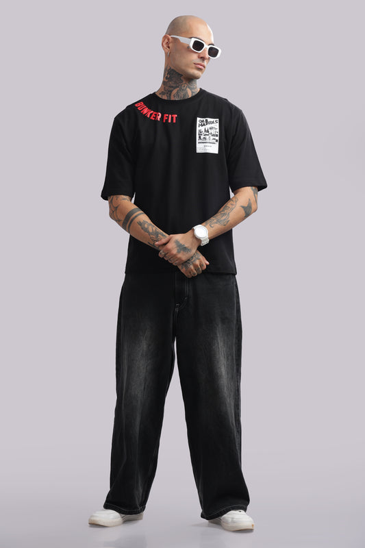 Old Madras Oversized Graphic Tee – Bunker Fit