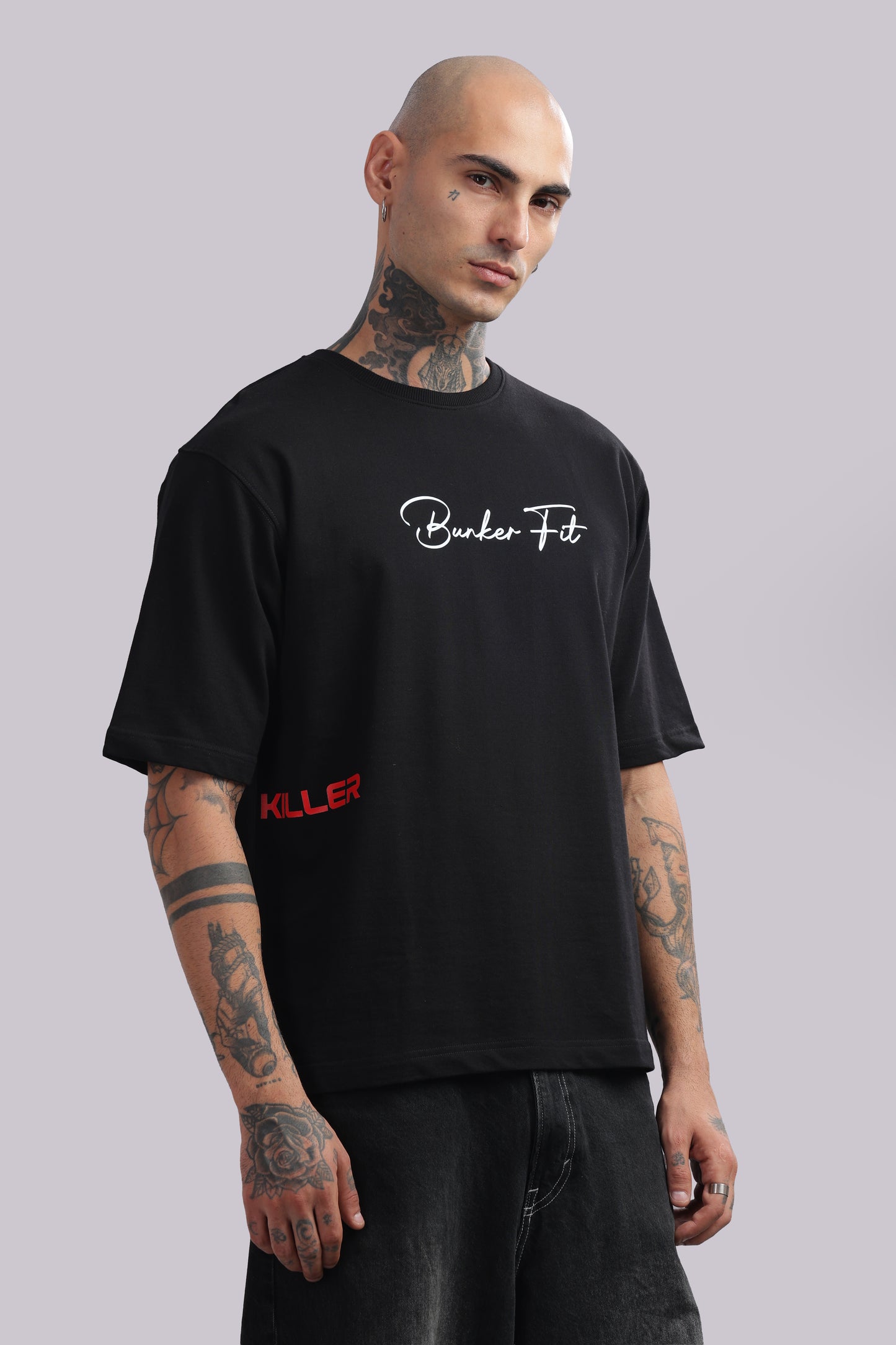 Killer Oversized Graphic Tee – Bunker Fit