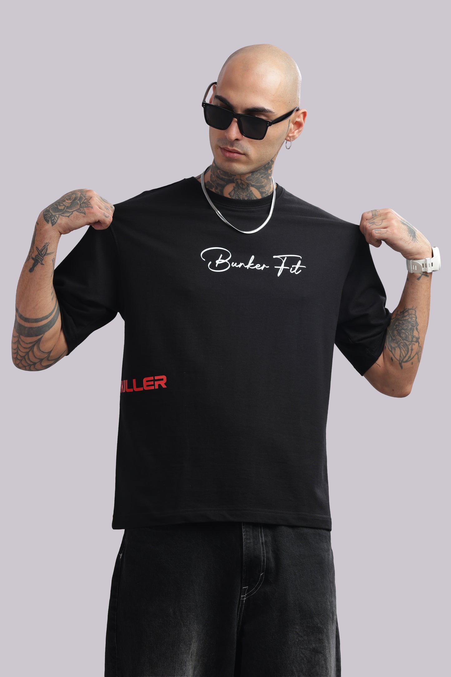 Killer Oversized Graphic Tee – Bunker Fit