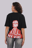 BUNKERFIT “Don’t Kill My Vibe” Oversized Graphic T-Shirt
