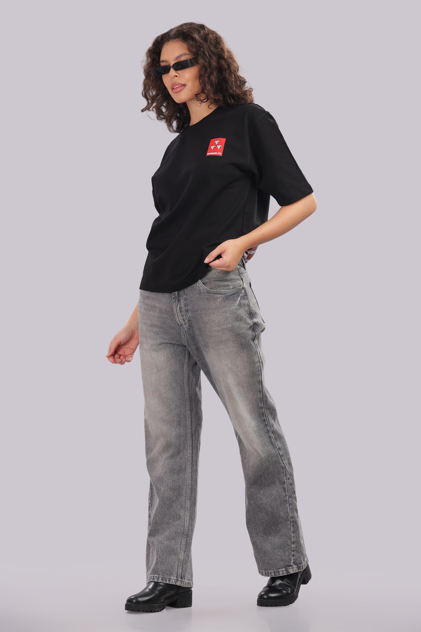 BUNKERFIT “Don’t Kill My Vibe” Oversized Graphic T-Shirt