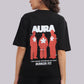 AURA Oversized Graphic Tee – Bunker Fit