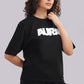 AURA Oversized Graphic Tee – Bunker Fit