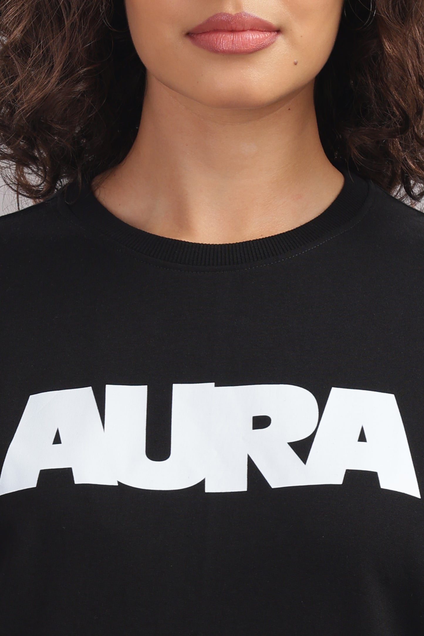 AURA Oversized Graphic Tee – Bunker Fit