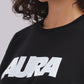 AURA Oversized Graphic Tee – Bunker Fit