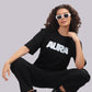 AURA Oversized Graphic Tee – Bunker Fit