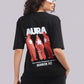 AURA Oversized Graphic Tee – Bunker Fit