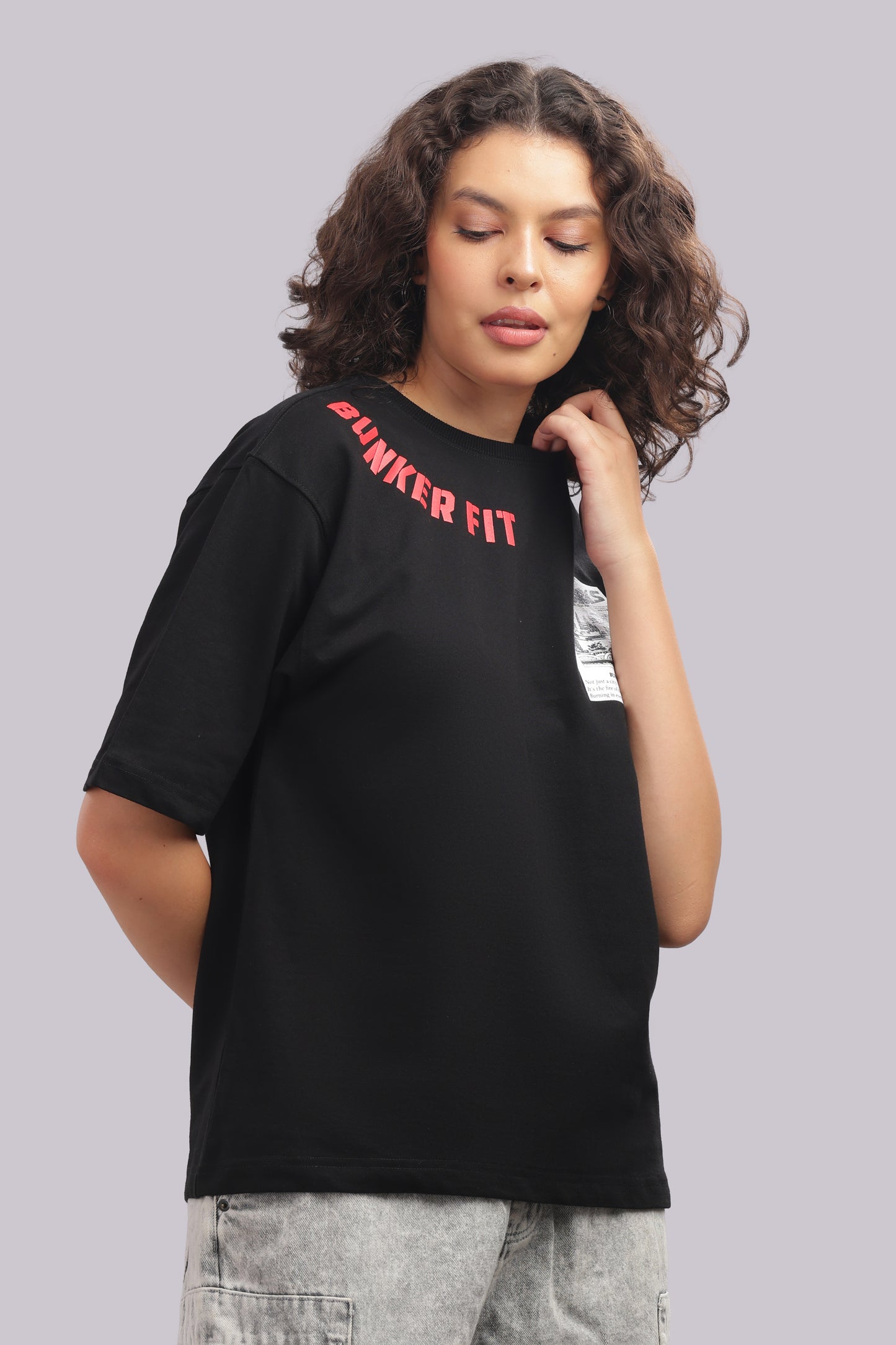 Old Madras Oversized Graphic Tee – Bunker Fit