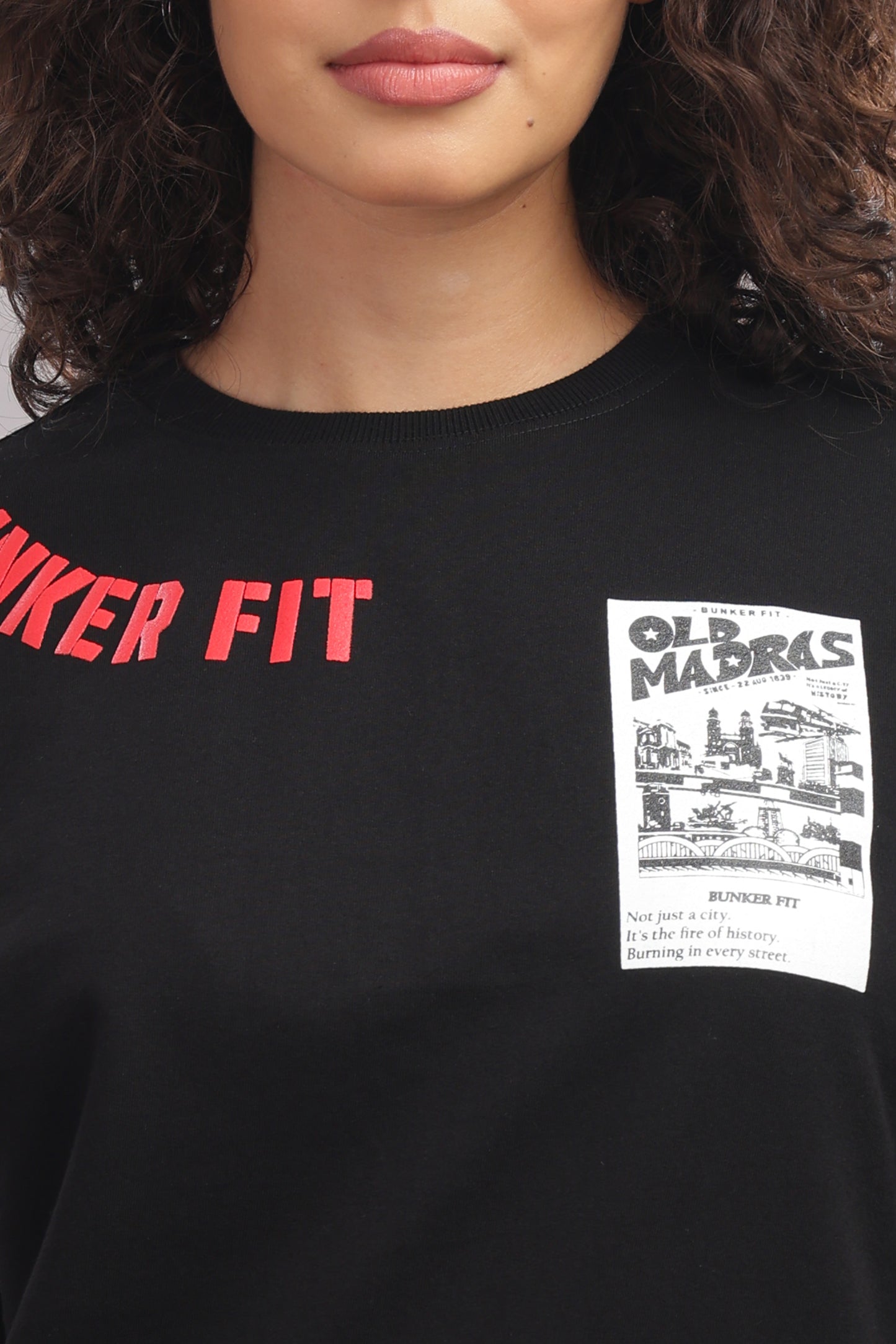 Old Madras Oversized Graphic Tee – Bunker Fit