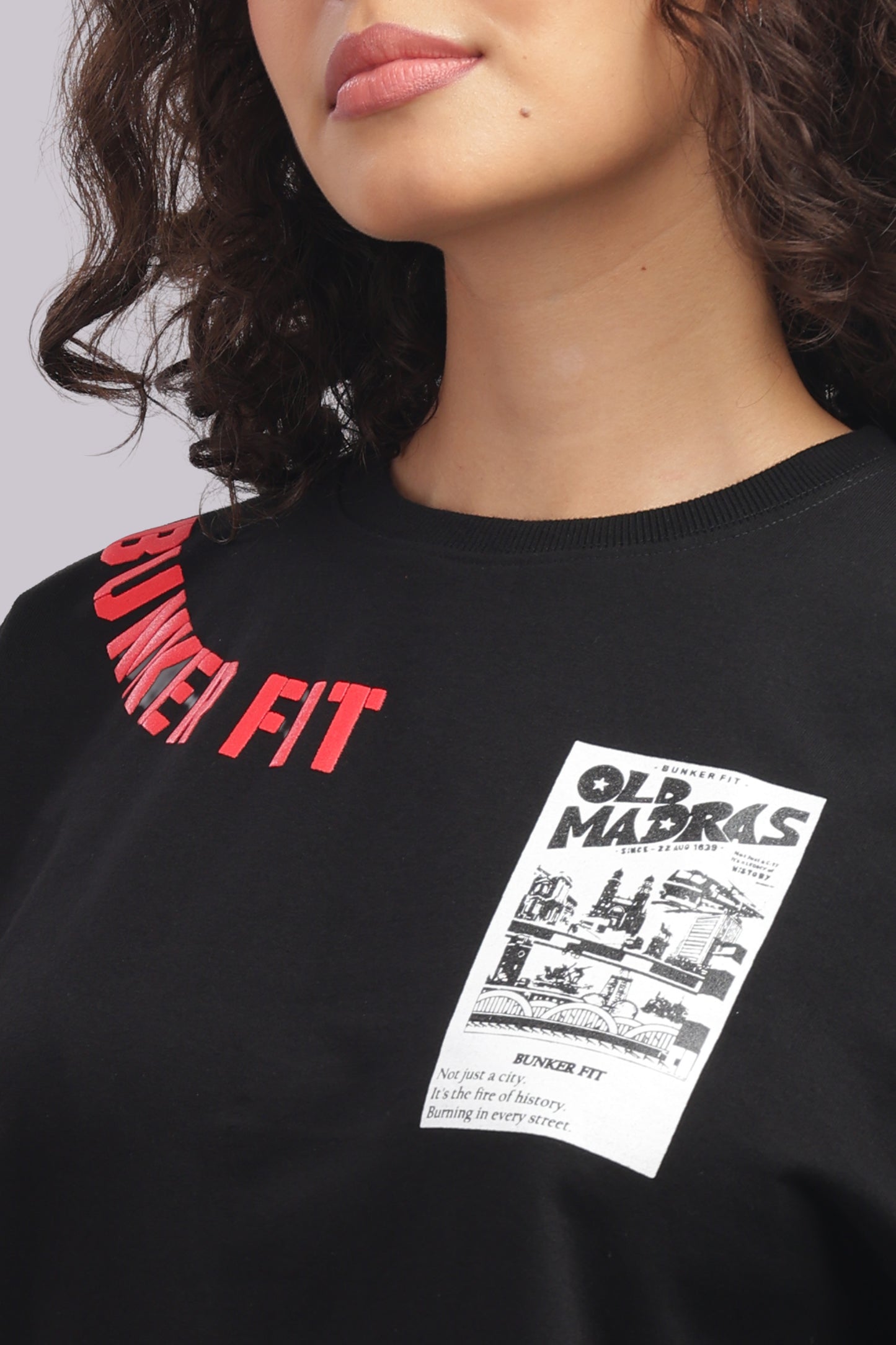 Old Madras Oversized Graphic Tee – Bunker Fit